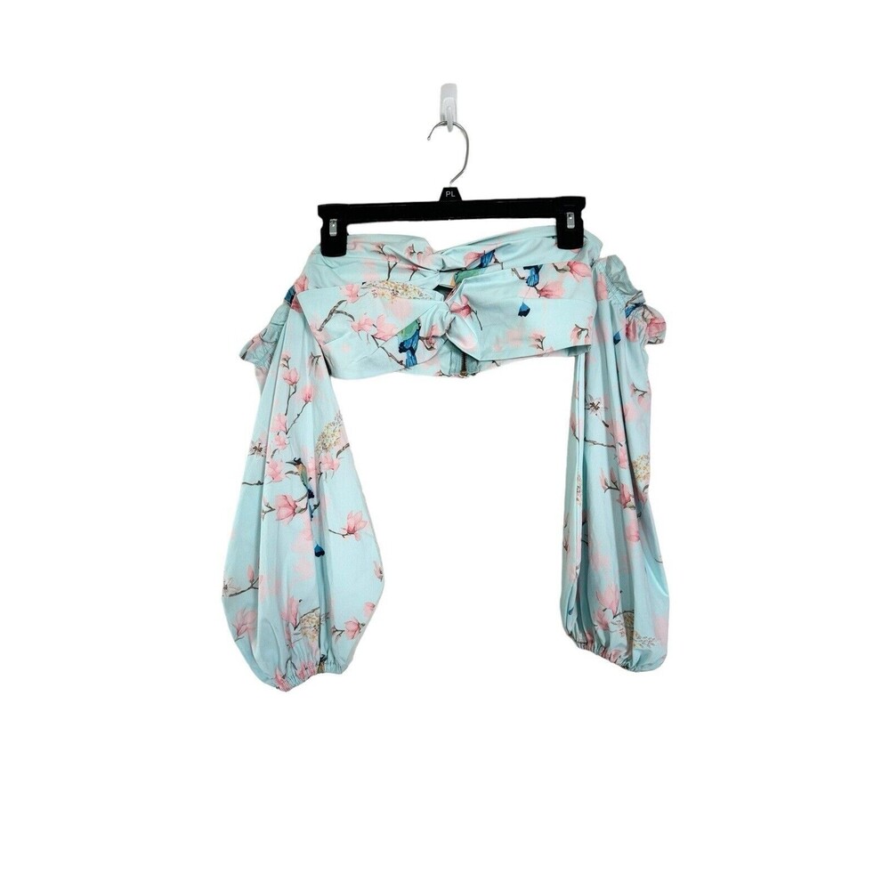 Liliana Meza Coquette Floral Top Beachy Boho angelcore Small goddess Siren